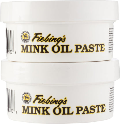 Fiebing's Mink Oil for Leather Boots (6 oz) - Leather Cleaner & Conditioner - Waterproof, Preserve, Soften All Smooth Leathercraft & Vinyl - Prevents Salt Stains - Use On Couch, Shoe, Purse & Belt