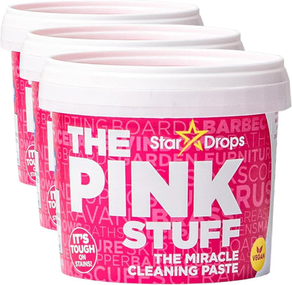 Stardrops The Pink Stuff Cleaning Paste 500g, Multi Purpose Cleaner for Kitchen, Bathroom, Tiles, Glass, Shower, Oven, Sink, Stainless Steel, Removes Grease, Grime & Stains