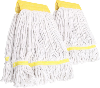 KeFanta Commercial Mop Heavy Duty Industrial Mop with Long Handle,60" Looped-End String Wet Cotton Mops for Floor Cleaning,Home,Kitchen,Office,Garage and Concrete/Tile Floor