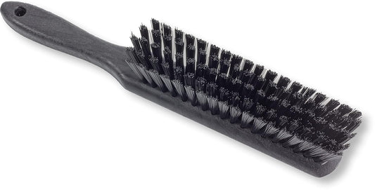 SPARTA Handheld Soft Counter Brush 8 Inch Bristle Span, Multi-Use Dust Brush with 5 Inch Handle for Tables, Countertops, and Delicate Surfaces, Polyester, Orange