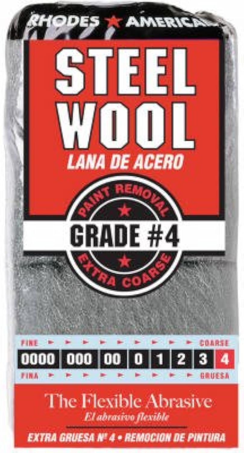 Homax - 33873210009 Steel Wool, Extra Fine Grade #000, 12 Pads