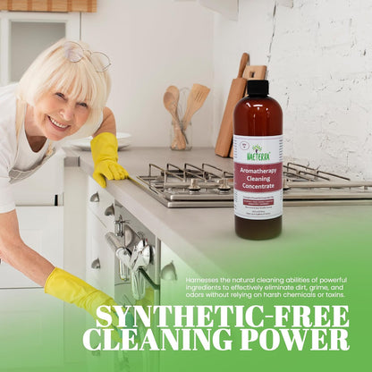 Naeterra Aromatherapy Cleaning Concentrate 64 oz - Natural All Purpose Multi Surface Cleaner - Plant Based Essential Oil Formula for Floors, Glass & Counters - Makes 24 Gallons - Pet Safe & Non Toxic