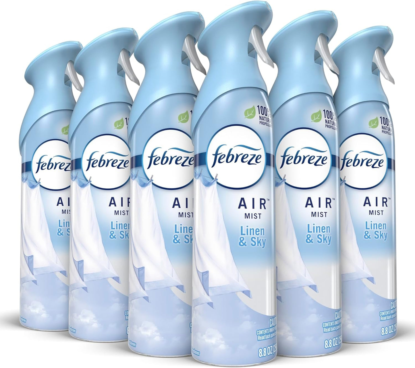 Febreze Air Mist Air Freshener Spray, Odor-Fighting Room Spray, Air Fresheners for Home and Bathroom and Kitchen, Aerosol Can, Mountain Scent, Purple, 8.8oz (Pack of 3)