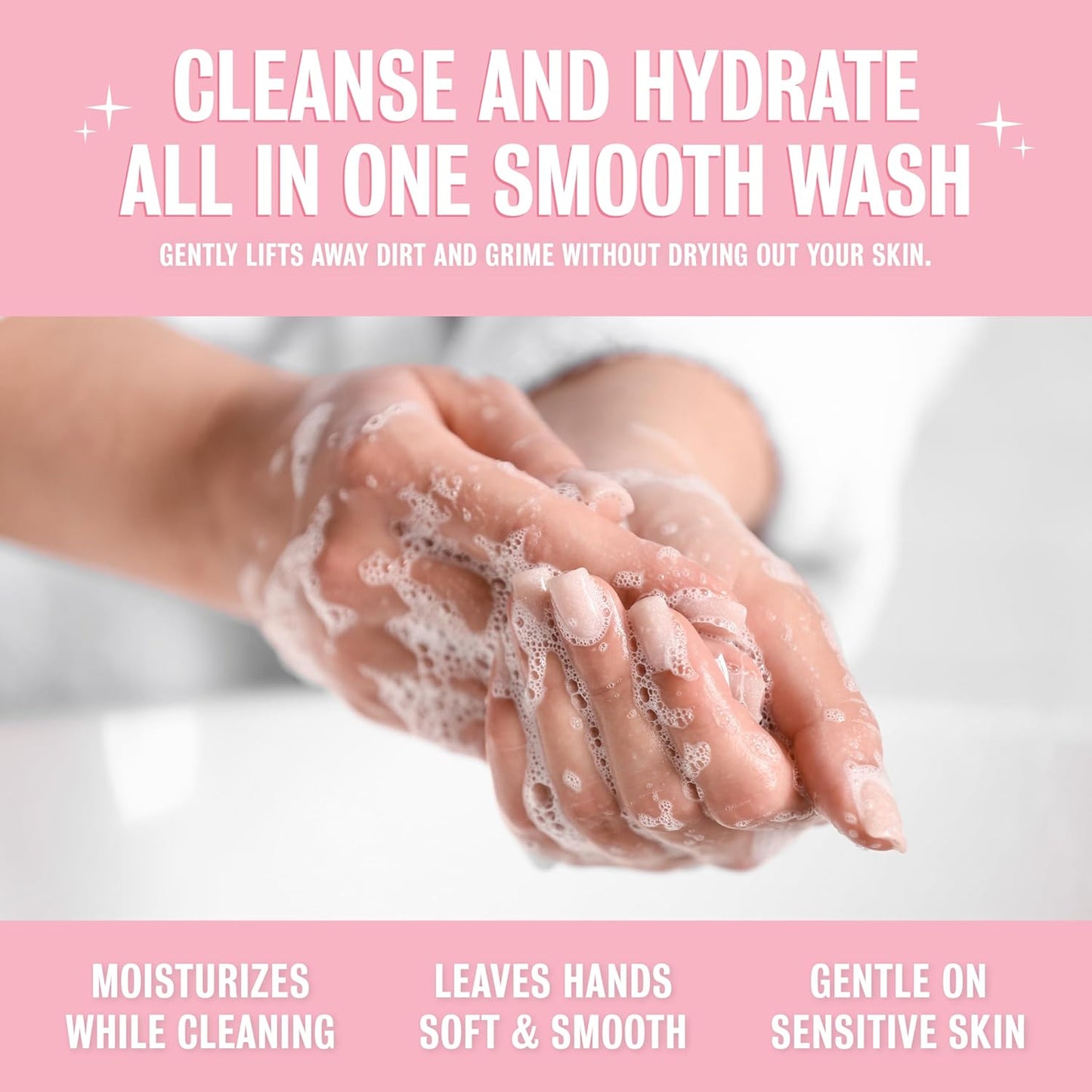 Rebel Green Fresh & Clean Hand Soap Refill - Natural Liquid Hand Soap Refill for Bathroom & Kitchen - Lavender & Grapefruit Scent, 32 Fl Oz