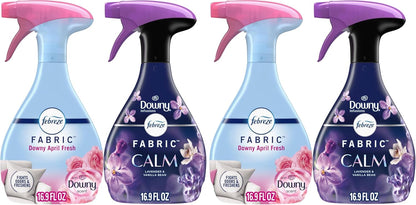 Febreze Odor-Fighting Fabric Refresher, Downy Calm and Downy April Fresh, 16.9oz, 2 pack