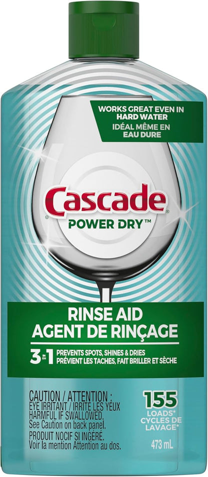 Cascade Platinum Power Dry Dishwasher Rinse Aid, 30.5 fl oz