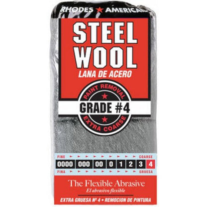 Homax - 33873210009 Steel Wool, Extra Fine Grade #000, 12 Pads