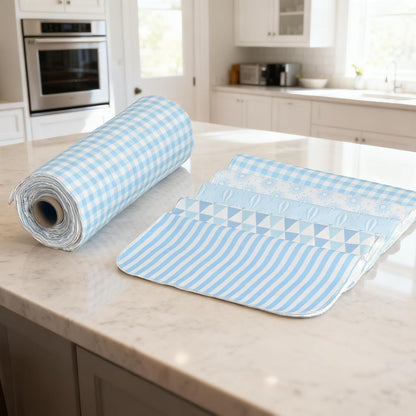 25 Pack Reusable Paper Towels, Paperless Towels Roll Washable Cotton Cloth for Kitchen Towels Zero Waste Products Alternative Paper Towels Alternative (Bohemian)
