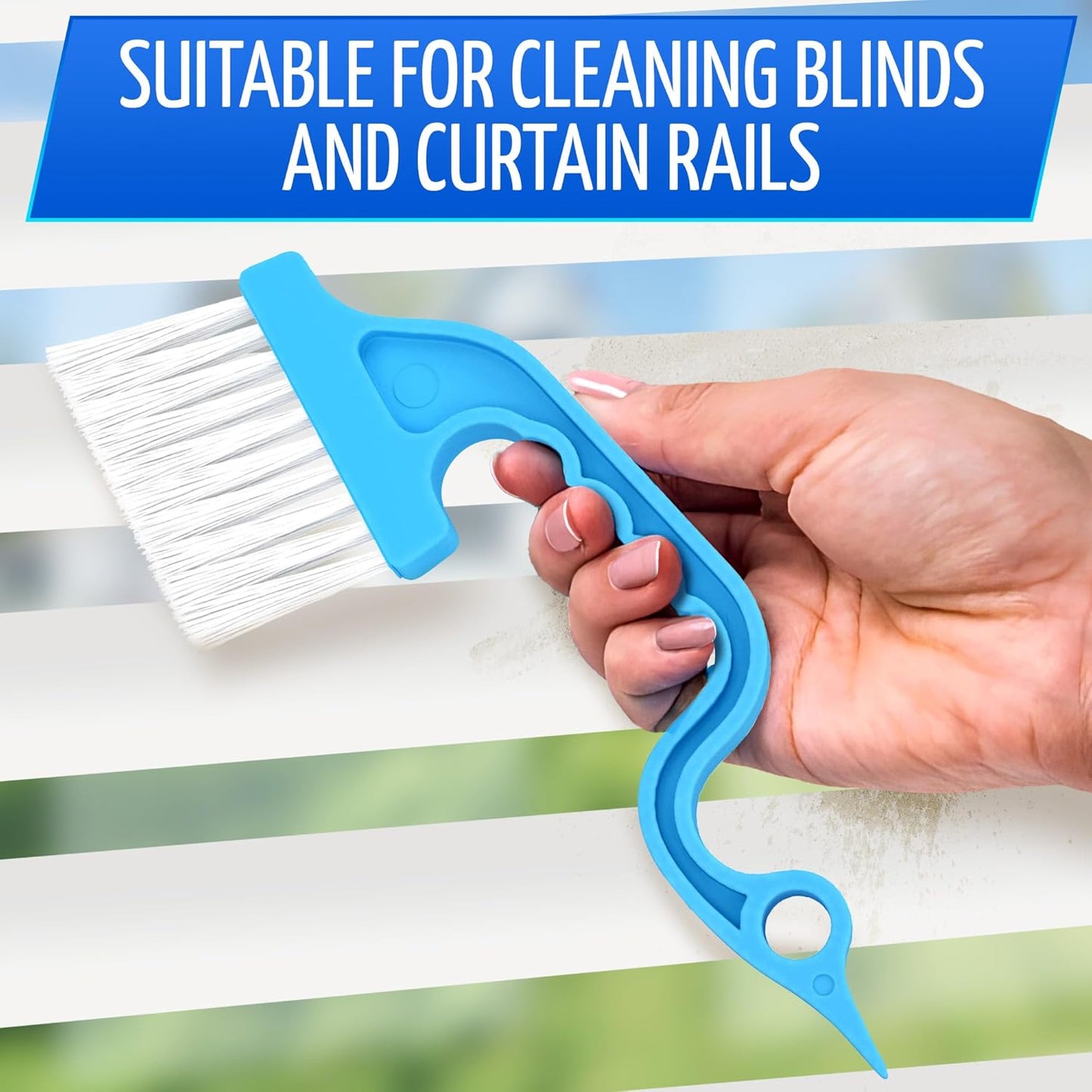 6 Pcs Cleaning Brush Window Mold Cleaner - Window Track & Sill Cleaning Tool, Deep Clean Scrubber for Sliding Doors & Windows Grooves, Household & Car Detailing Brush Kit