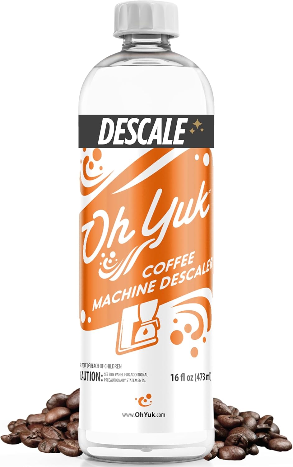Oh Yuk Dishwasher Cleaner, Descaler, And Deodorizer – Removes Grease, Odors, And Buildup – Natural Orange Scent – Septic Safe Formula For A Fresh Dishwasher – Deep Cleans All Machine Models – 16 Fl oz