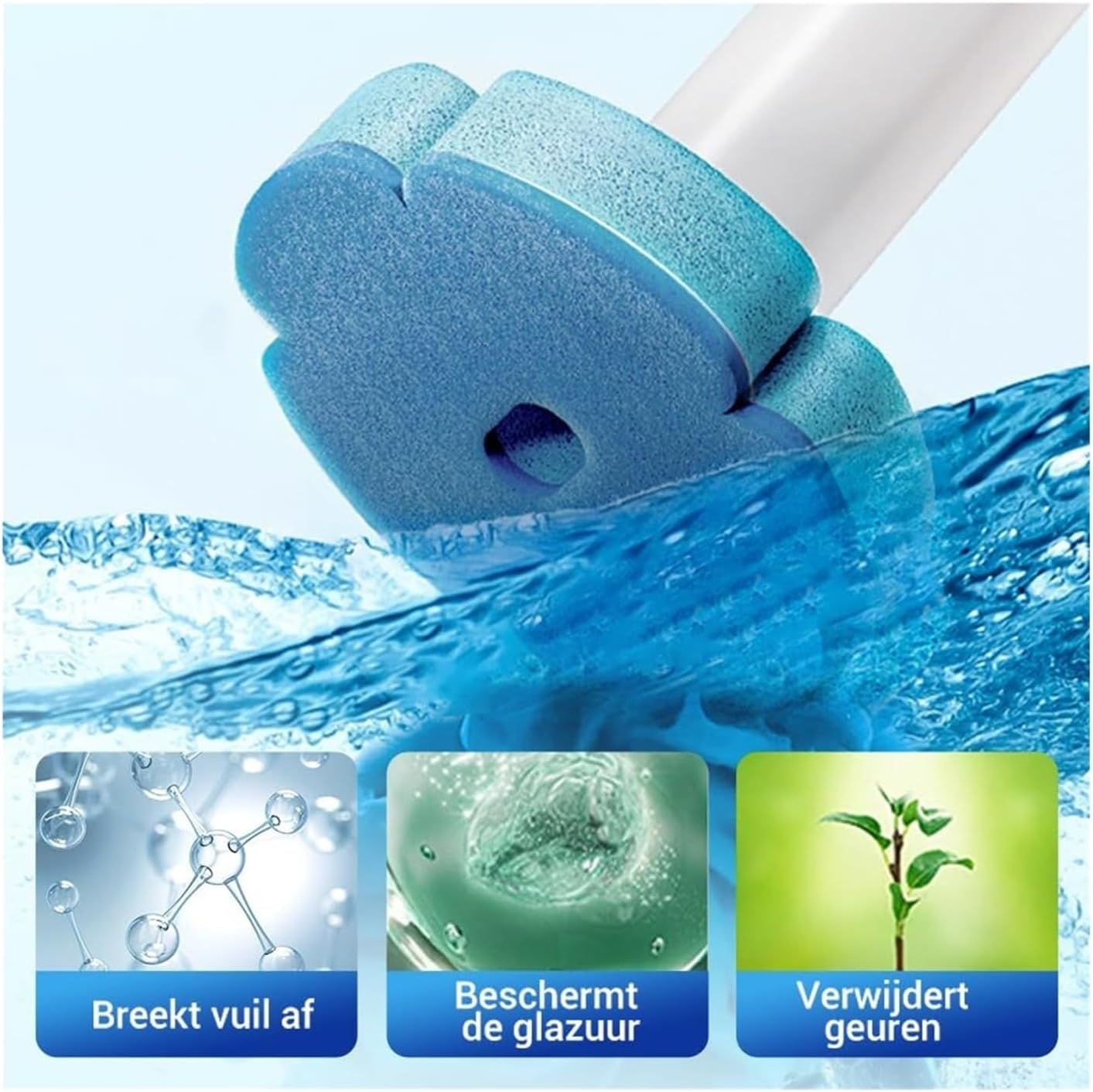 Disposable Toilet Wand Cleaning System with 18 Refill Heads, Wall Mounted Toilet Brush Holder for Bathroom, Hygienic No-Touch Toilet Bowl Cleaner(Wihte+18pcs Brush Heads)