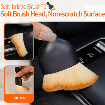 20 PCS Crevice Cleaning Brush Set - Multi-Purpose Hard Bristle Brushes for Deep Cleaning Kitchen, Bathroom, Grout, Sink, Cup, Blender, Corners, Tight Spaces