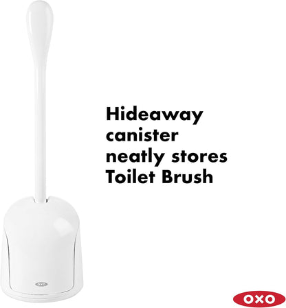 OXO Good Grips Compact Toilet Brush & Canister - Gray