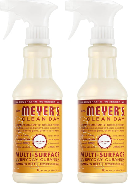 Mrs. MEYER'S CLEAN DAY Multi-Surface Everyday Cleaner, Clementine Scent, 16 Fl Oz Bottle