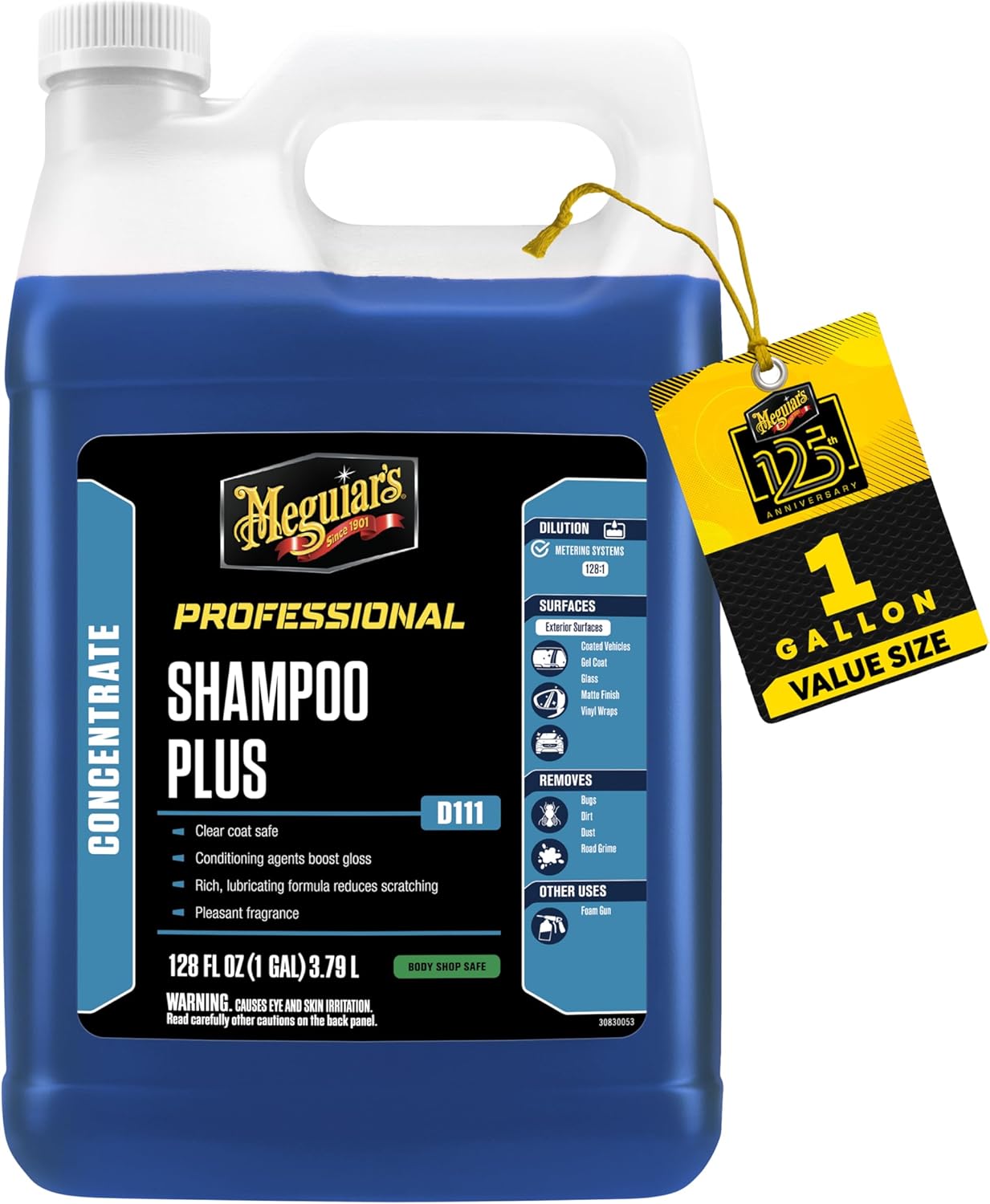 Meguiar's Professional Leather Cleaner & Conditioner D18001-1 Gallon Leather Cleaner & Conditioner Specifically Formulated for Automotive Interior Care, Delivers Professional Results, 128 Oz