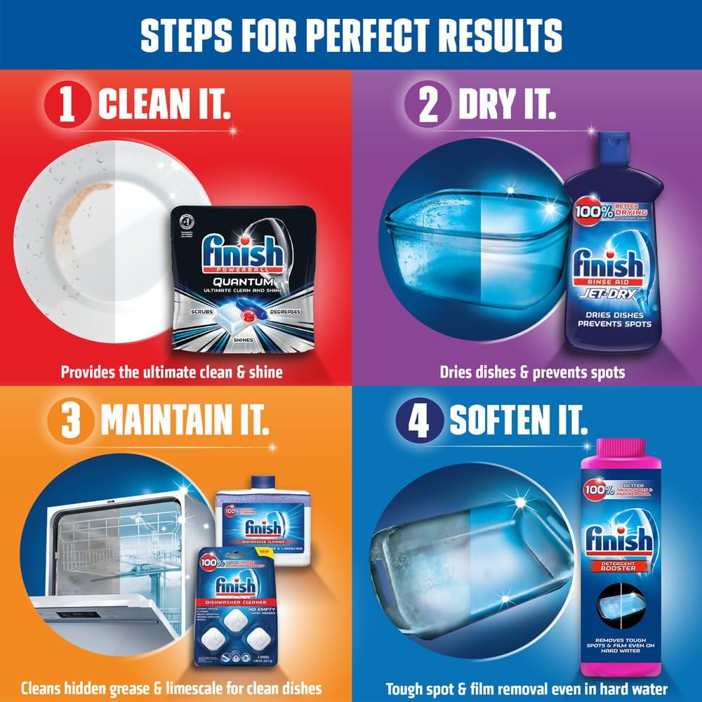 Finish Gelpacs Dishwasher Detergent Pods, Quick Dissolving Cleaning Power, Fights Grease & Dried-On Food, Easy-to-Use Pre-Measured Dishwasher Soap, Orange Scent, 84 Count