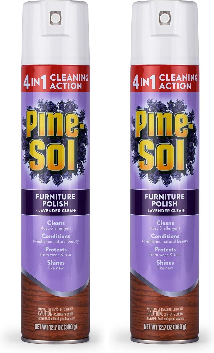 Pine-Sol Furniture, Polish 4in1 Cleaning Action Wood Polish Spray Wood Polish Spray for Your Cleans Conditions Protects and Shines Ounces Original Pine Scent, Yellow, Lemon, 12.7 Fl Oz