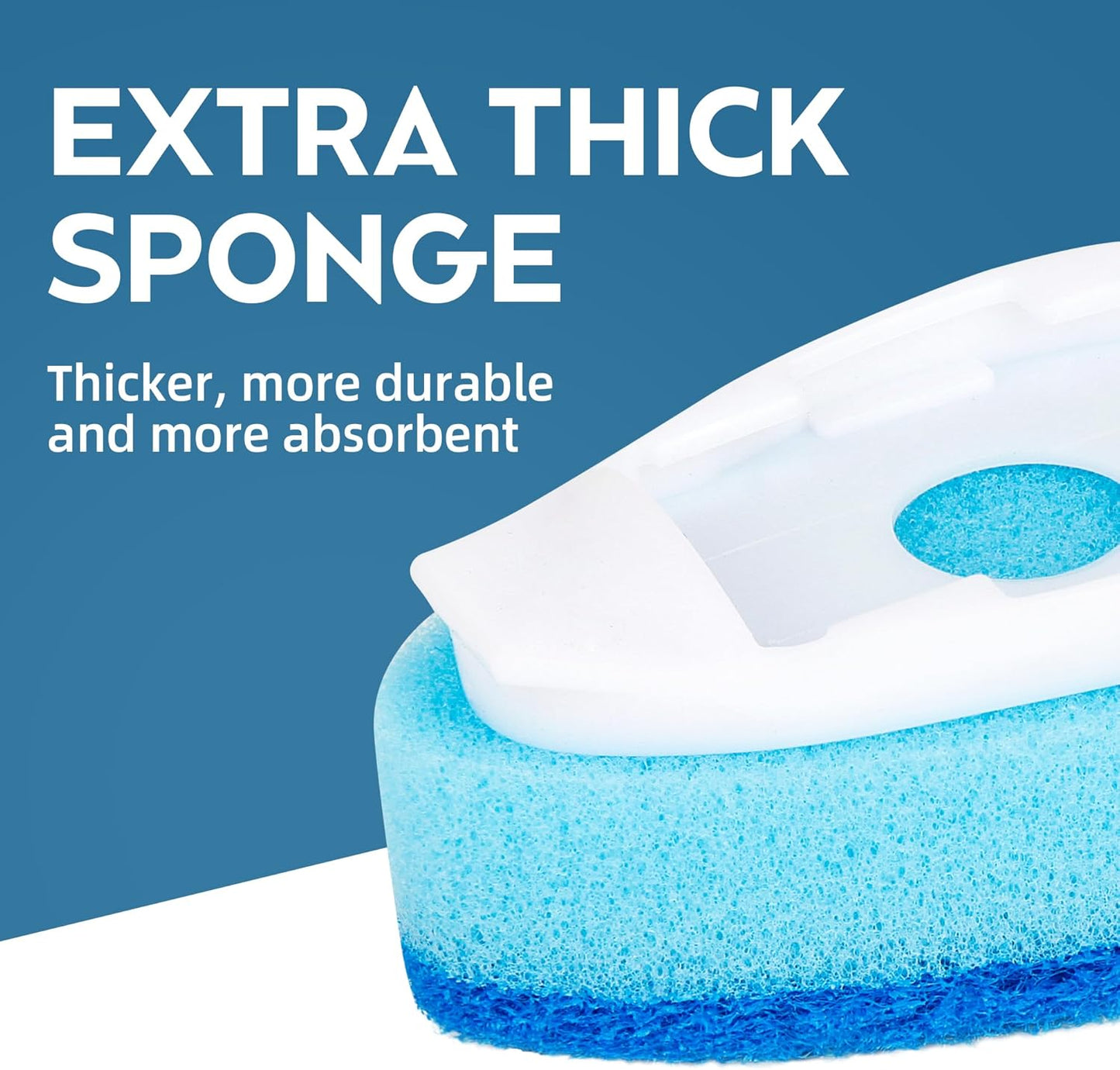 Non-Scratch DishWand Sponge Refills, Non Scratch Dish wand Replacement Heads, Scratch-Free Soap Dispensing Scrubber Pads, Zero-Scratch Scrub Sponge Refills, Safe for Nonstick Cookware Kitchen Surfaces
