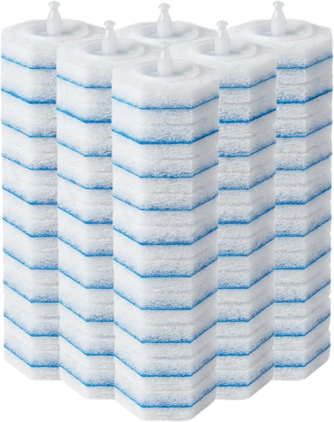 Disposable Toilet Wand Refills Compatible with Clorox, Deep Cleaning Push-Button Release Heads for Hygienic Bathroom Cleaning (30, count of 1)