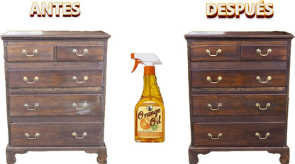 Howard Orange Oil 16 Ounce Two Bottles, Orange Wood Cleaner, Antique Wood Conditioner