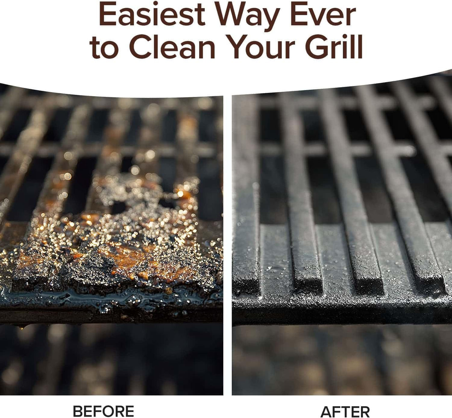Bull Shot BBQ Pro, Foaming Grill Cleaner, AS SEEN ON TV, Professional Strength Foam Spray Emulsifies Burnt Grease & Char on Grates, Racks, Pans, Smokers & Griddles Cleans in Just 10 Min - Made in USA