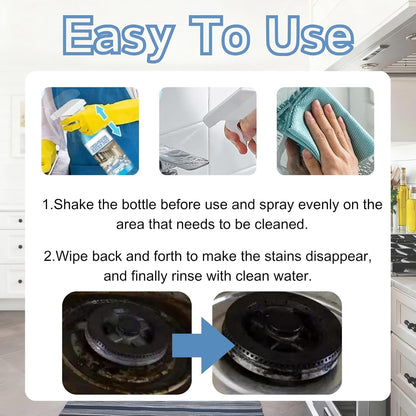 2PCS Spray Splash Cleaner Multi-Purpose Cleaning Spray,Oven Foam Spray, Kitchen Foam Cleaner, Kitchen, Countertop, Oven Multi-Purpose Spray.