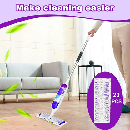 Pure Realm 40 Cout Power Mop Pads Refills for Powermop , Multi-Surface Disposablen swiffer Power Mop Pads，Unscented Spray Cleaning Repalcement Pads Refill