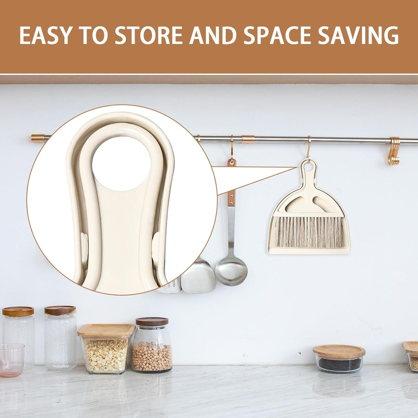 Small Mini Hand Broom Dustpan : Small Broom and Dustpan Set, Mini Broom and Dustpan Set, Hand Broom and Dustpan Set,Mini Dustpan and Brush Set for Cat Litter, Kitchen, Tables, Countertops, Cars, etc.