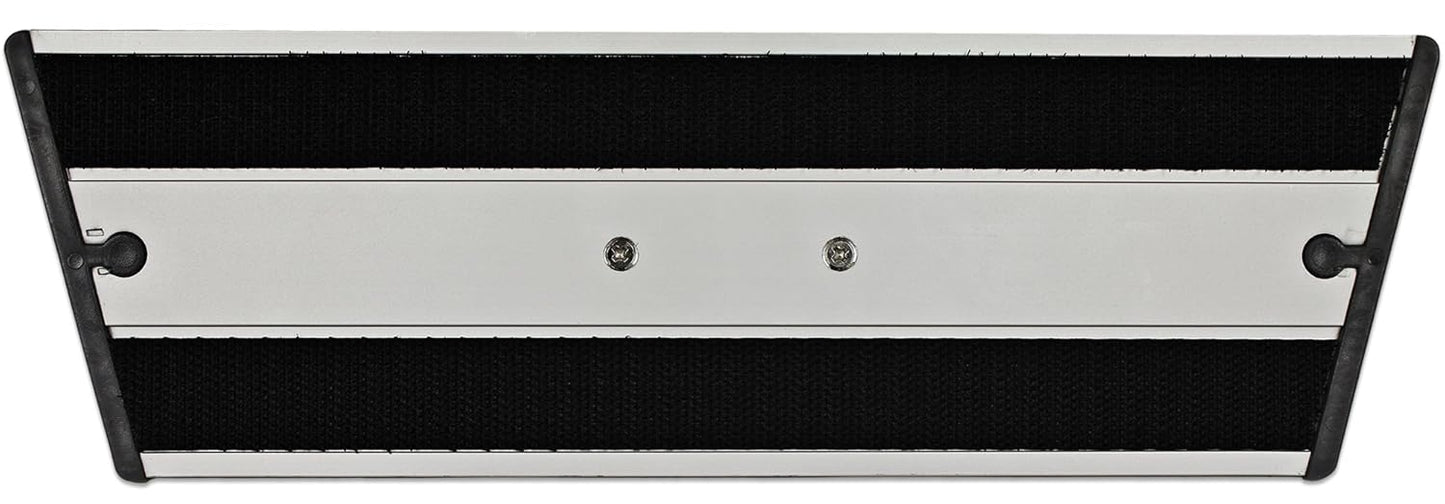 CleanAide Flat Mop Plate Frame for Microfiber Pads, Commercial-Grade Aluminum with 360° Swivel, Hook and Loop Fastening, Lightweight and Durable, Gray, Frame Only, 18 Inches