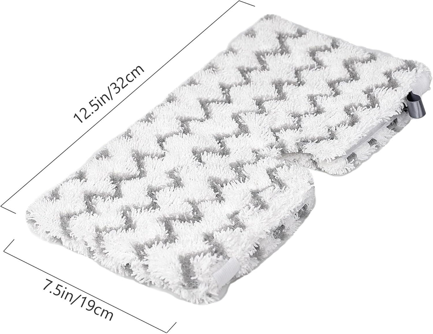 F Flammi 8-Pack Replacement Pads Compatible with Shark Steam Pocket Mop S3501 S3601 S3901 S3550 S3801 SE450, Double-Sided Microfiber Refills for Hardwood Tile Floor, Professional Scrubbing Strips