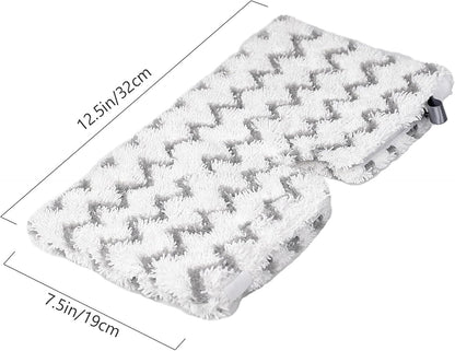 F Flammi 8-Pack Replacement Pads Compatible with Shark Steam Pocket Mop S3501 S3601 S3901 S3550 S3801 SE450, Double-Sided Microfiber Refills for Hardwood Tile Floor, Professional Scrubbing Strips