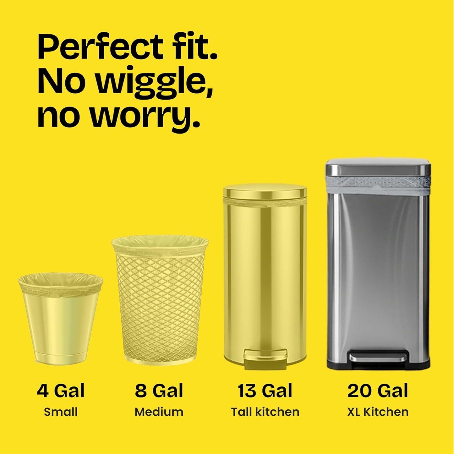 Glad ForceFlex MaxStrength XL Kitchen Trash Bags, 20 Gal, Fresh Clean, 80 Ct (Package May Vary)