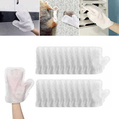 Home Dust Removal Gloves, Microfiber Fish Scale Cleaning Duster Glove, Washable, Reusable Wet & Dry Kitchen Mitt
