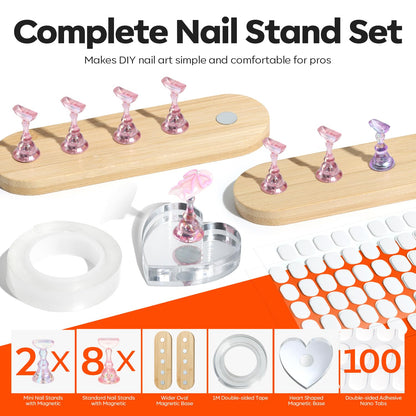 Modelones Nail Art Brushes Set, Nail Brush kit Gel Polish, Extension Gel, Liner, Clean up, Carving, Apex Building, Dotting Pens Professional Tools for Drawing Painting 3D Design Salon & DIY Use