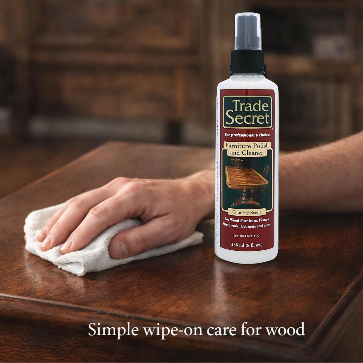 Trade Secret Scratch Concealer for Real Wood Furniture & Floors – Restores Dark Wood Scratch, Covers Nicks, Scuffs & Dogs, Cats Scratches, Marks, Minor Defects