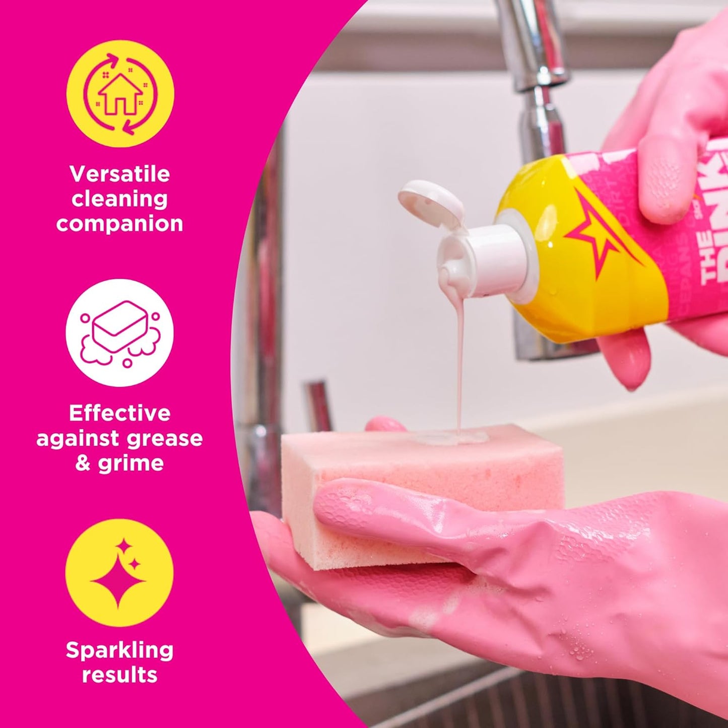 The Pink Stuff Stardrops The Miracle Cream Cleaner 500ml PACK OF 2