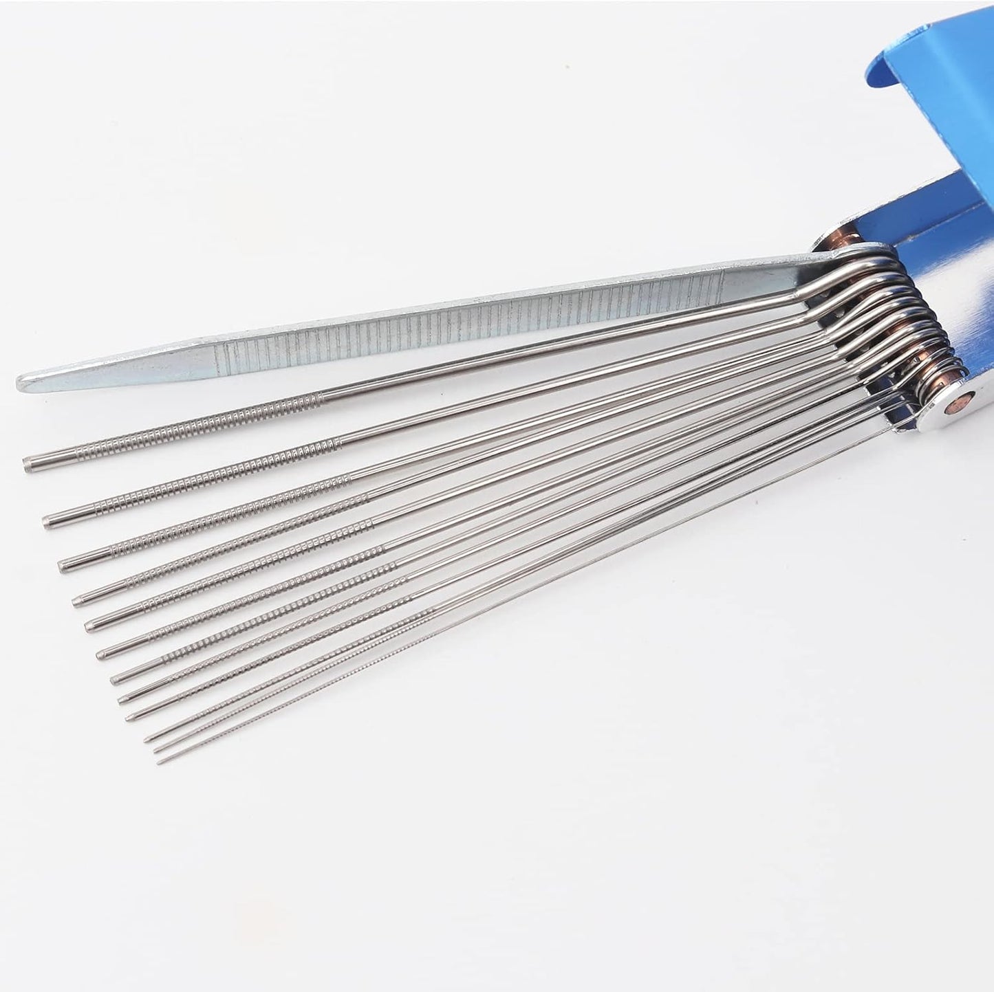 2 Pieces Torch Nozzle Tip Cleaner, Welding Tip Cleaner and Carb Carburetor Cleaner Set for Cleaning Engine Carburetors, Gas Orifices, Sprinklers, Shower Heads(12 Wire Set Plus a Flat File)