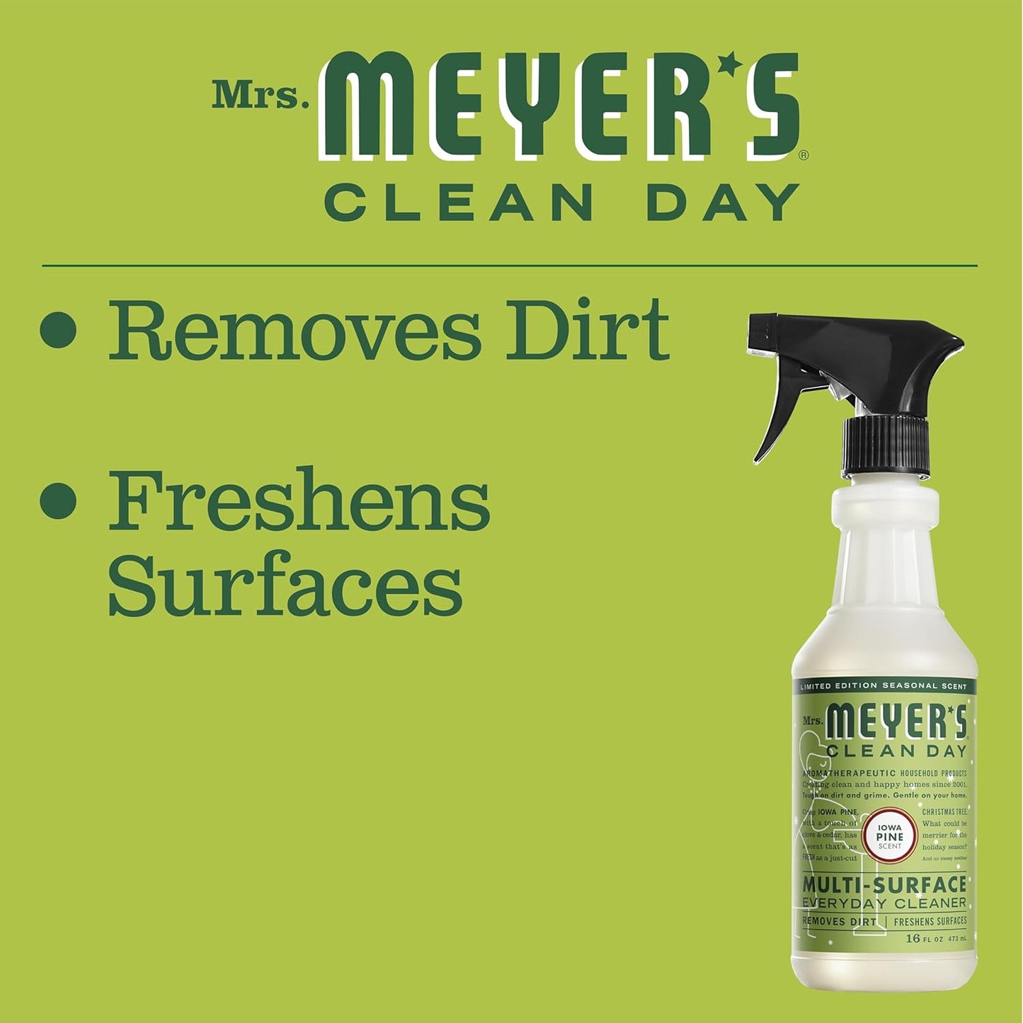 Mrs. MEYER'S CLEAN DAY Liquid Dish Soap 3 Pack Variety, Acorn Spice, Apple Cider, Fall Leaves, 16 OZ Each, 1 CT