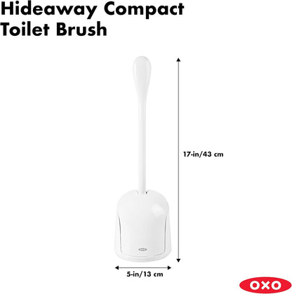 OXO Good Grips Compact Toilet Brush & Canister - Gray