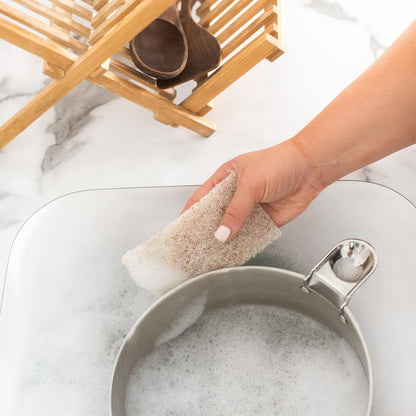 Full Circle Heavy Duty Scour Pads, Pack of 3 – Plant-Based Coconut Shell Scrubbers Made with Recycled Materials, Safe for Nonstick Cookware