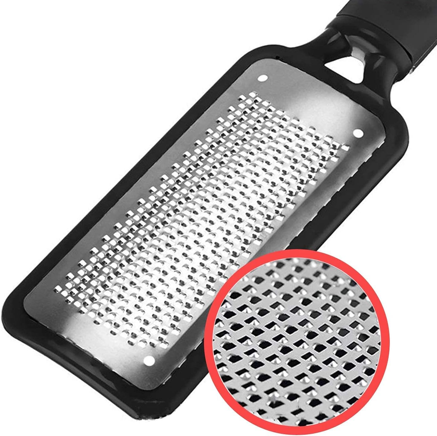 Professional Foot Files Callus Remover,Foot Scrubber for Dead Skin,Stainless Steel Foot Rasp-Pink（1 Pack）
