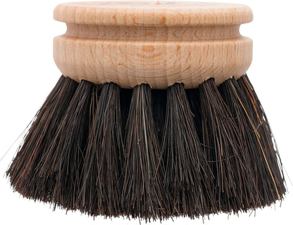 REDECKER Replacement Head for Dish Brush, 1-5/8-inch, Set of 2, 100% Natural Tampico Fiber and Untreated Beechwood, Made in Germany - Natural Dish Brush Replacement Heads