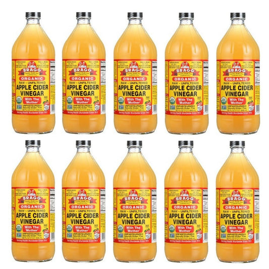 Bragg Organic Apple Cider Vinegar, Raw, 32 oz by Bragg - 10 Pack