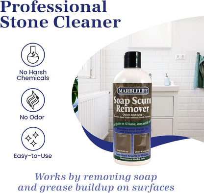 Marblelife Soap Scum Remover, Heavy Duty Cleaner for All Tile Surfaces, 15oz