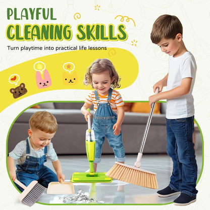 Toddler Spray Mop-Montessori Toys Mini Size Cleaning Mini Mop that Really Spray -Kid Pretend Play Toys Gift for Toddlers Girls Boys