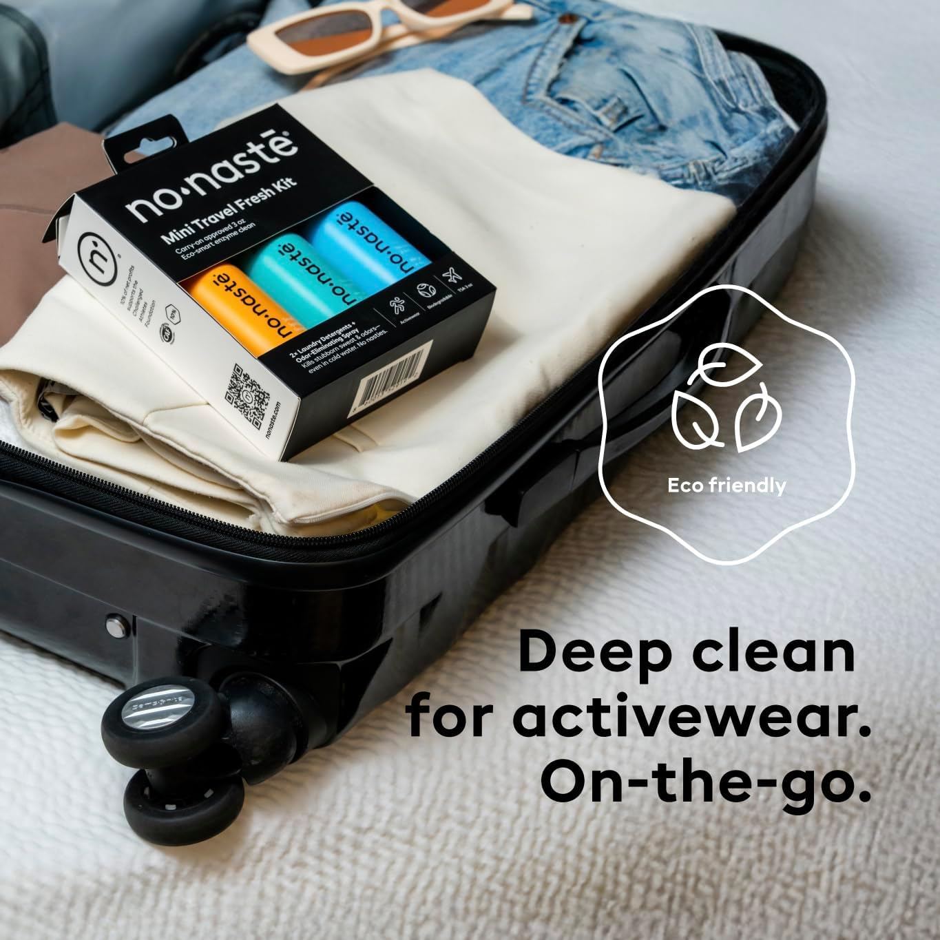 Nonaste Odor Eliminating Spray for Shoes, Gym Bags, Sports Gear & Yoga (16 Oz, Pack of 1) | Long-Lasting Fabric Refresher with Enzymes | Shoe Deodorizer & Gym Bag Deodorizer, Fabric-Safe