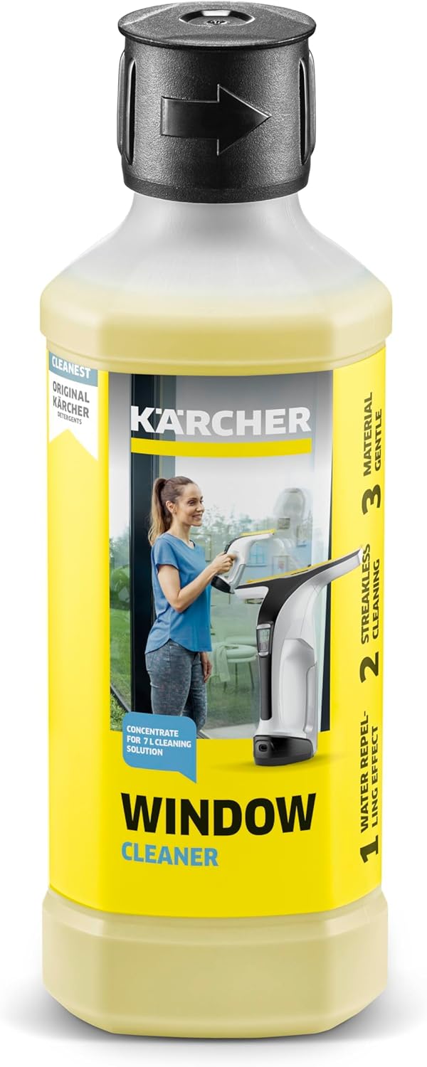 Kärcher WV 6 Electric Window Vacuum Squeegee 11" - Cleans Showers, Mirrors, Glass, and Countertops - Electric Squeegee