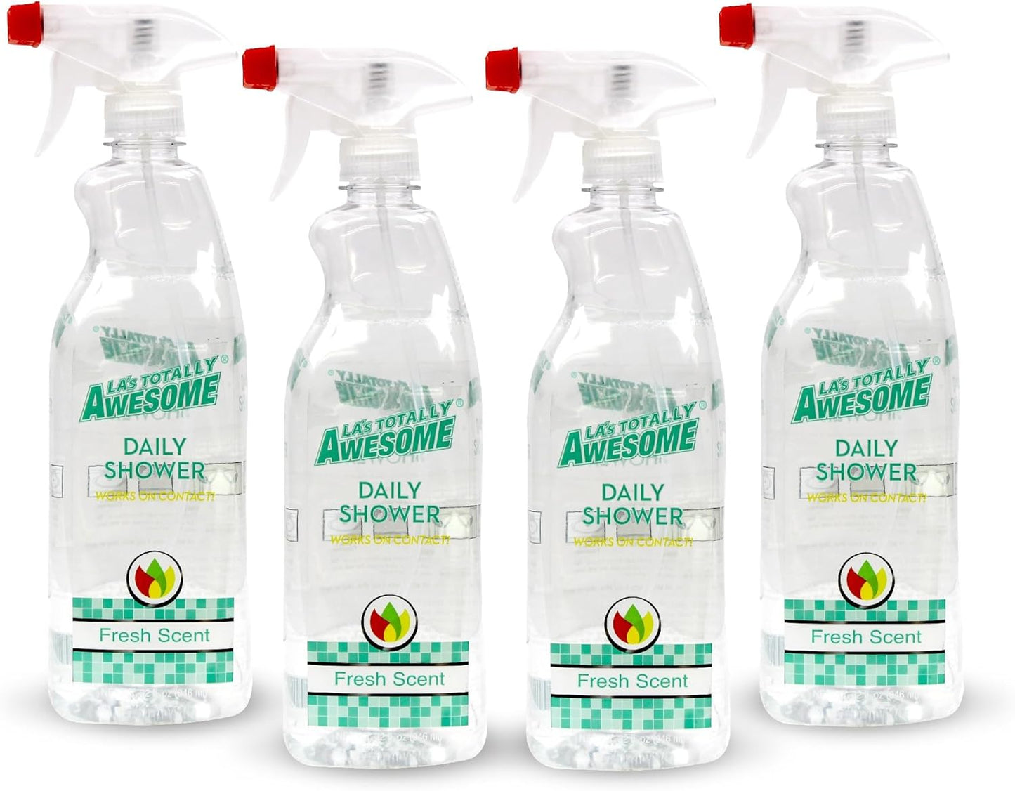 La's Totally Awesome Daily Shower Cleaner Spray, For Showers, Tubs and more, Plant-Derived Formula, 32 Fl Oz (Pack of 3)