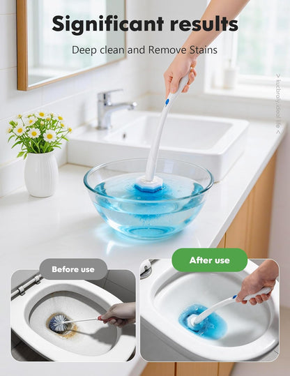 50 Count Toilet Wand Refills for Clorox, Compatible with Most Disposable Toilet Brush for Bathroom Cleaning