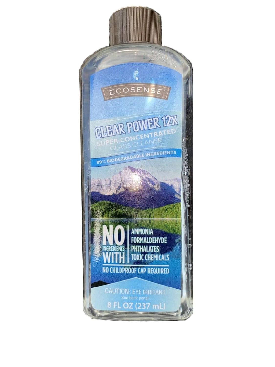 Clear Power Glass Cleaner - 12x Concentration - 8 ounce